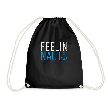 Feeling Nauti Funny Sailing Sailing Captain Boat - Sac de sport léger - noir - Devant