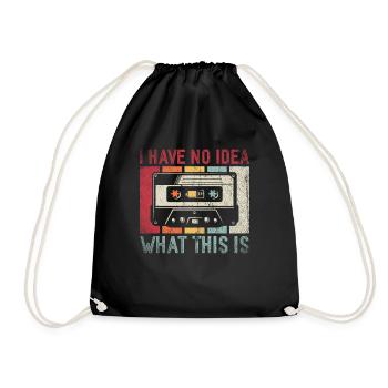 Je n’ai aucune idée de ce que c’est cassette - Sac de sport léger - noir - Devant