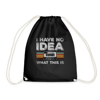 Je n’ai aucune idée de ce que c’est cassette - Sac de sport léger - noir - Devant
