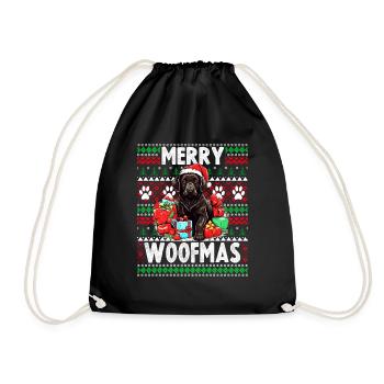 Noël Parent Fourrure - Black Labrador Lover Ugly C - Sac de sport léger - noir - Devant