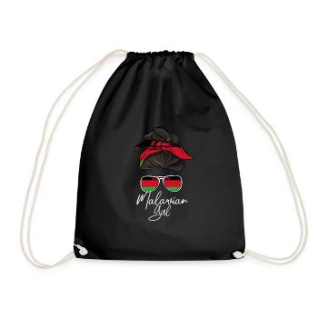Malawi - Drawstring Bag - black - Front