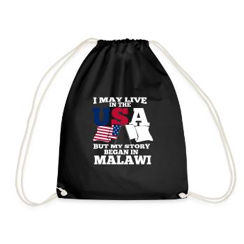 Malawi - Drawstring Bag - black - Front