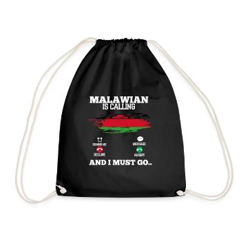 Malawi - Drawstring Bag - black - Front