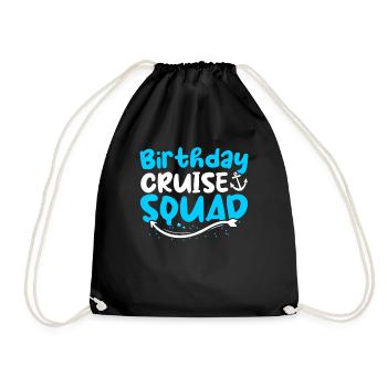 Birthday Cruise Squad - Turnbeutel - Schwarz - Vorne