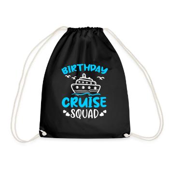 Birthday Cruise Squad - Turnbeutel - Schwarz - Vorne