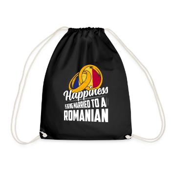 Le bonheur, c’est d’être marié à une Roumanie roumaine P - Sac de sport léger - noir - Devant