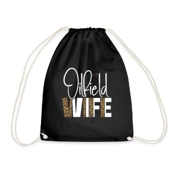 Travailleur pétrolier Rig Roughneck Oilfield Woman - Sac de sport léger - noir - Devant