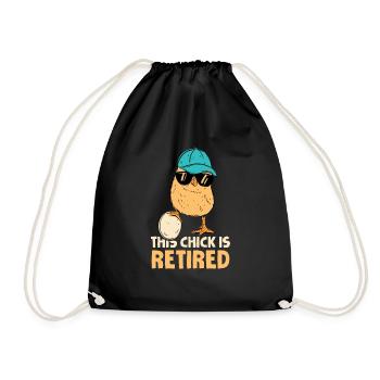 Pension de retraité drôle Ce poussin est à la retraite - Sac de sport léger - noir - Devant