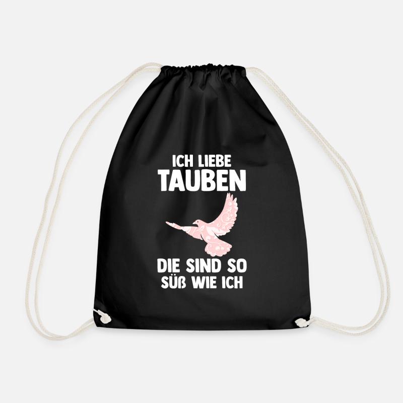 Taubenzüchter Brieftaube Tauben - Turnbeutel - Schwarz