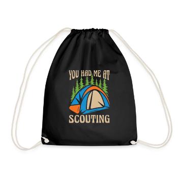 Boy Scout Funny - Drawstring Bag - black - Front