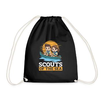 Boy Scout Cute - Drawstring Bag - black - Front