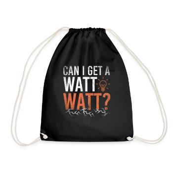Puis-je obtenir un électricien Watt Watt - Sac de sport léger - noir - Devant