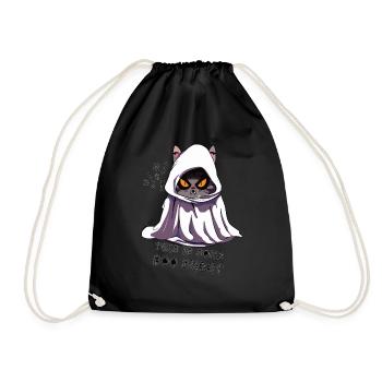 Ceci est un fantôme de chat boo sheet - Sac de sport léger - noir - Devant
