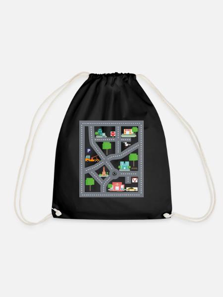 Spielteppich Aufdruck super lustiges Papa Geschenk - Turnbeutel - Schwarz