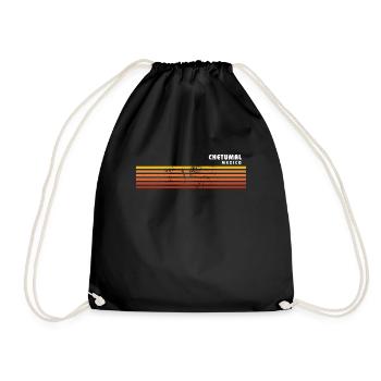 Retro Chetumal Mexico Vintage Vacances Souvenir - Sac de sport léger - noir - Devant