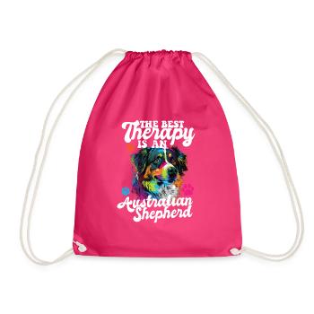 Berger australien Pop Art & Dog Lover & Splash - Sac de sport léger - fuchsia - Devant