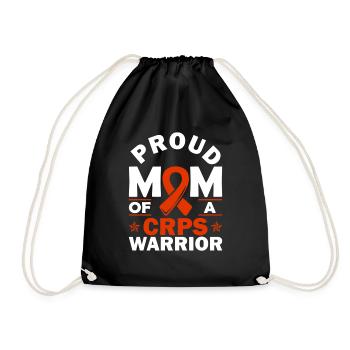Proud mother of a crps warrior chronic - Drawstring Bag - black - Front