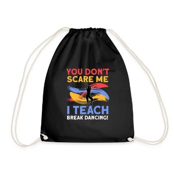 Breakdancing - Drawstring Bag - black - Front