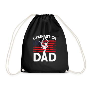 Acrobatic Gymnastic Sport Geschenk - Turnbeutel - Schwarz - Vorne