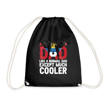 Antigua and Barbuda flag - Drawstring Bag - black - Front