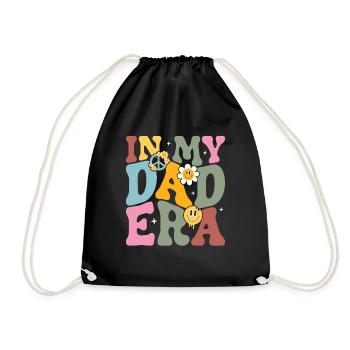 Retro Groovy Daddy Matching Family Birthday Party - Sac de sport léger - noir - Devant
