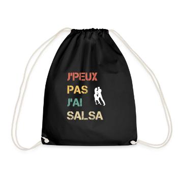 je peux pas j'ai salsa cadeau salsero - Sac de sport léger - noir - Devant