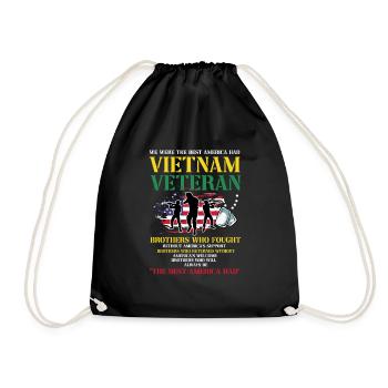 Us Army Vietnam Veteran - Turnbeutel - Schwarz - Vorne