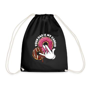 Ton père est mon cardio meme adulte drôle - Sac de sport léger - noir - Devant