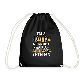 Us Army Vietnam Veteran - Turnbeutel - Schwarz - Vorne