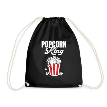 Hommes Cinéma Nuit Cinéma Snack Popcorn mignon - Sac de sport léger - noir - Devant