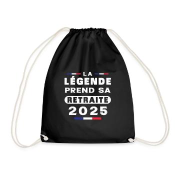 La Légende Prend Sa Retraite 2025 Cadeau - Sac de sport léger - noir - Devant