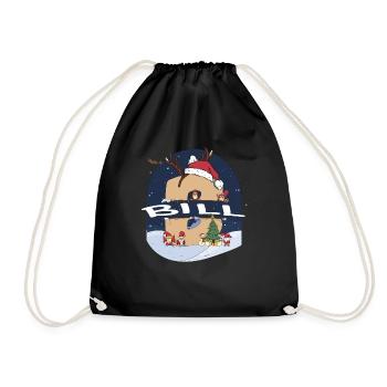 Nom de projet de loi génial avec Santa Hat dans le thème de Noël - Sac de sport léger - noir - Devant