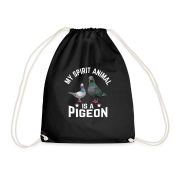 Mon âme animal est une colombe - Sac de sport léger - noir - Devant