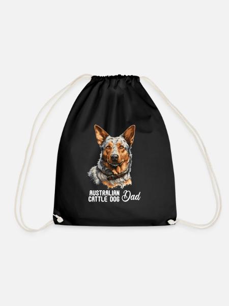 Hund Australian Cattle Dog - Turnbeutel - Schwarz