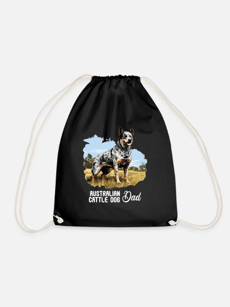 Hund Australian Cattle Dog - Turnbeutel - Schwarz