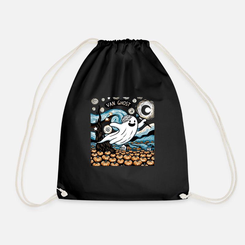 Van Ghost Art Teacher Halloween - Turnbeutel - Schwarz