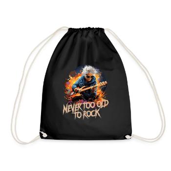 "Groovy Granny" - The Ultimate Motif - Drawstring Bag - black - Front