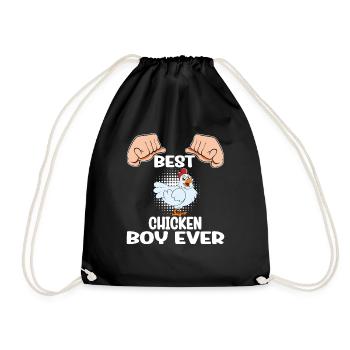 Drôle de poulet disant poulet - Sac de sport léger - noir - Devant