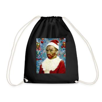Weihnachtsmann, Van Gogh Père Noël, Van Gogh - Sac de sport léger - noir - Devant