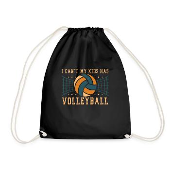 Volleyball Mom Volleyball Mom - Drawstring Bag - black - Front
