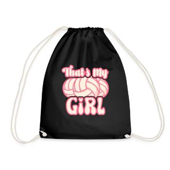 Volleyball Mom Volleyball Mom - Drawstring Bag - black - Front