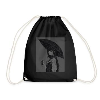 Parapluie du mercredi, gothique - Sac de sport léger - noir - Devant