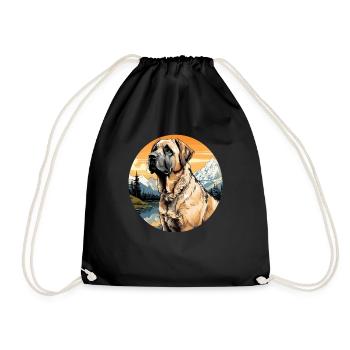 Hund Kangal - Turnbeutel - Schwarz - Vorne