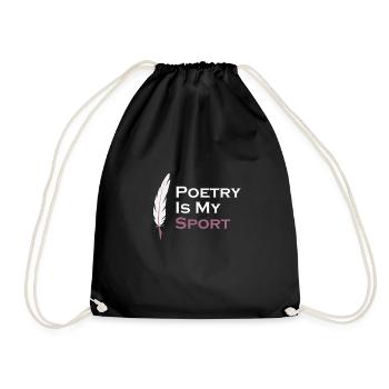 La poésie est mon romancier sportif Écrivain - Sac de sport léger - noir - Devant