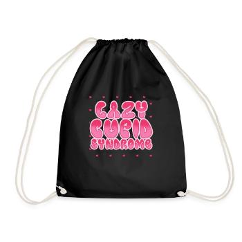 Retro Groovy 70's Valentine's Day Hearts Couple - Sac de sport léger - noir - Devant