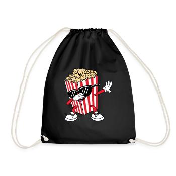 Cool Dabbing Popcorn Théâtre Cinéma Snack Funny Ki - Sac de sport léger - noir - Devant