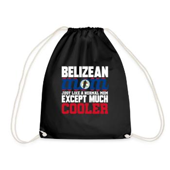 Belize Flag Belizer - Drawstring Bag - black - Front