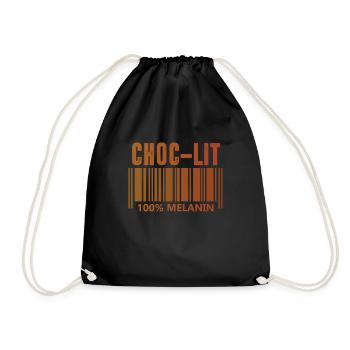 Black History Month Juneteenth African American - Drawstring Bag - black - Front