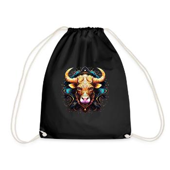 Embrassez votre identité Taureau: Zodiaque Taureau - Sac de sport léger - noir - Devant