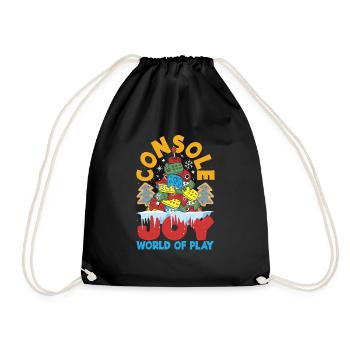 Mode inspirée du jeu Jeux sur le thème des Fêtes - Sac de sport léger - noir - Devant